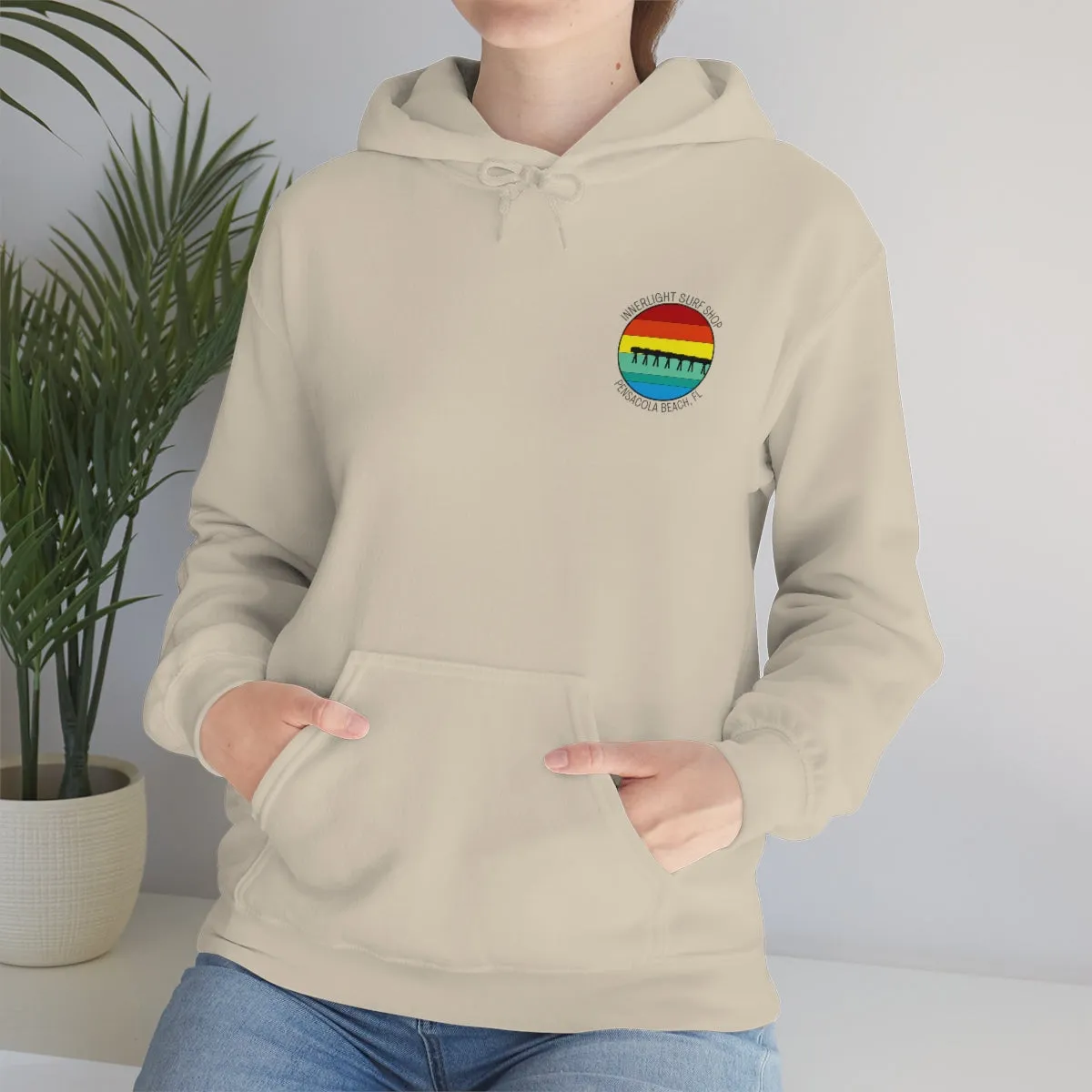 Retro Pier Unisex Hooded Sweatshirt