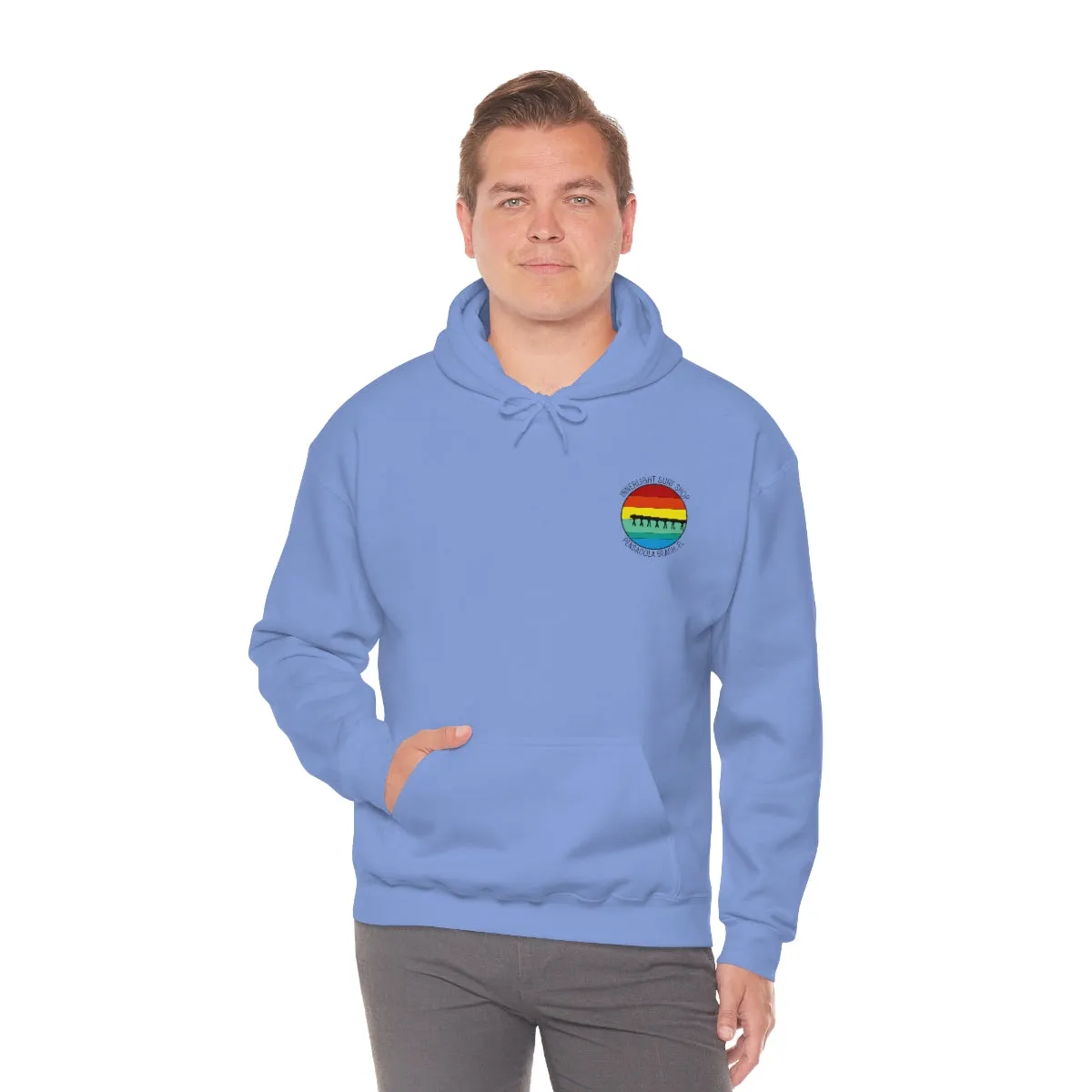 Retro Pier Unisex Hooded Sweatshirt