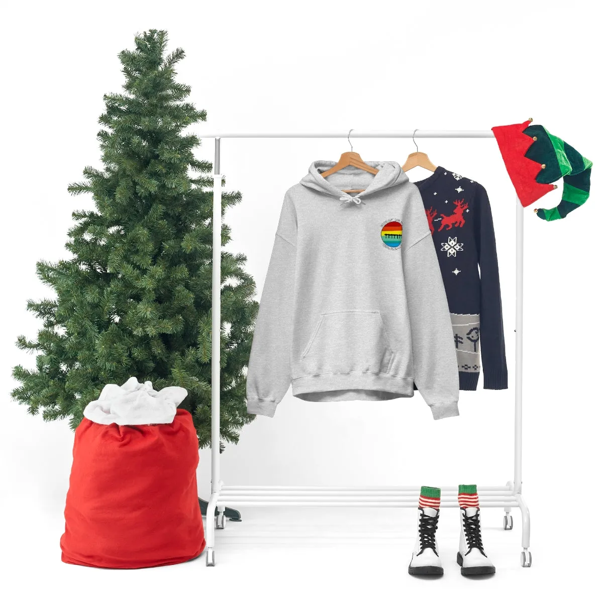 Retro Pier Unisex Hooded Sweatshirt