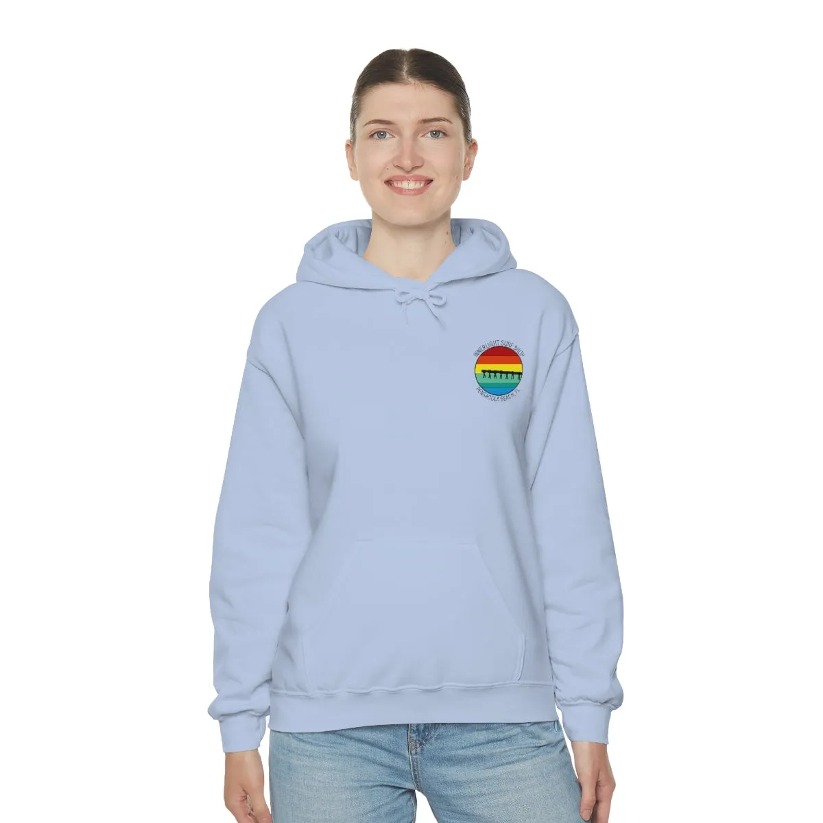 Retro Pier Unisex Hooded Sweatshirt