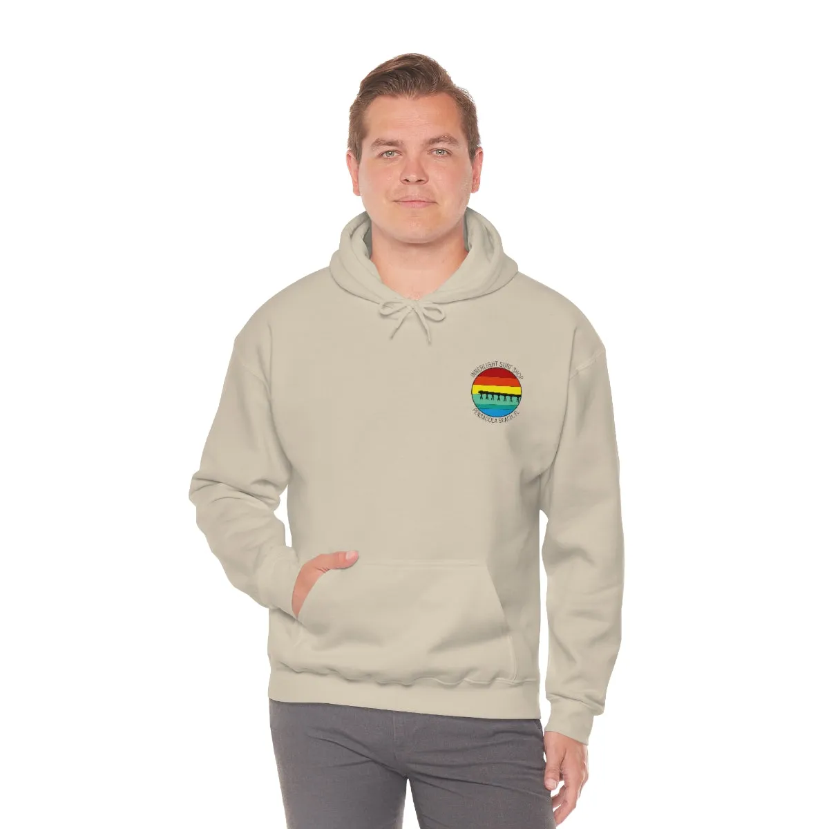 Retro Pier Unisex Hooded Sweatshirt