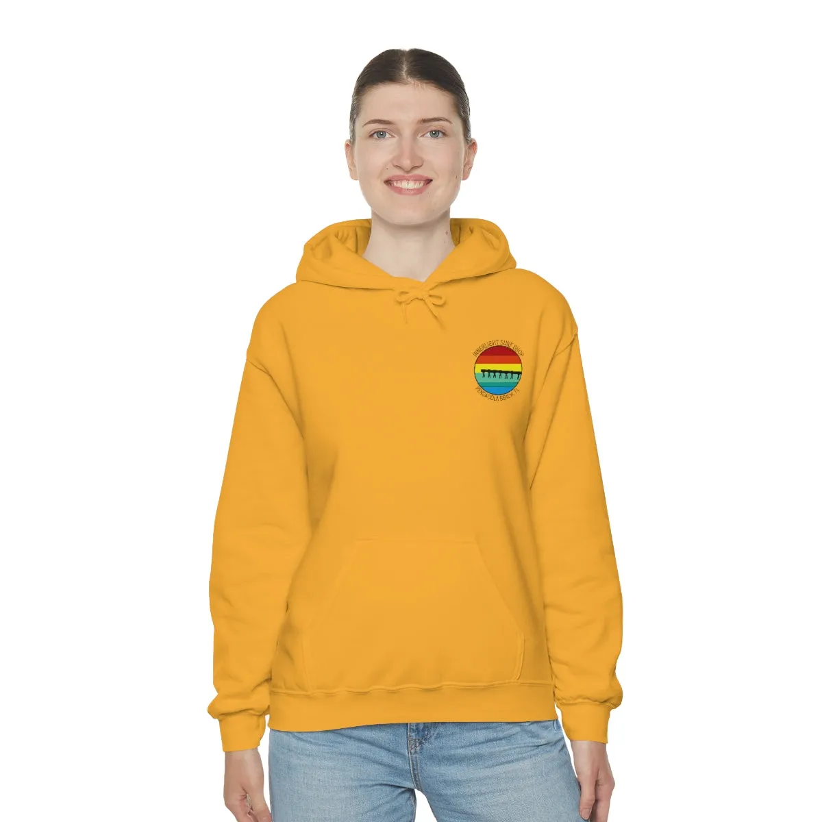 Retro Pier Unisex Hooded Sweatshirt