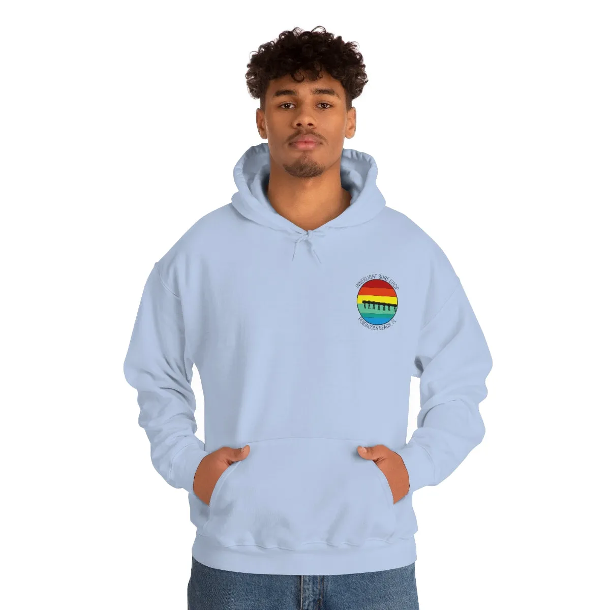 Retro Pier Unisex Hooded Sweatshirt