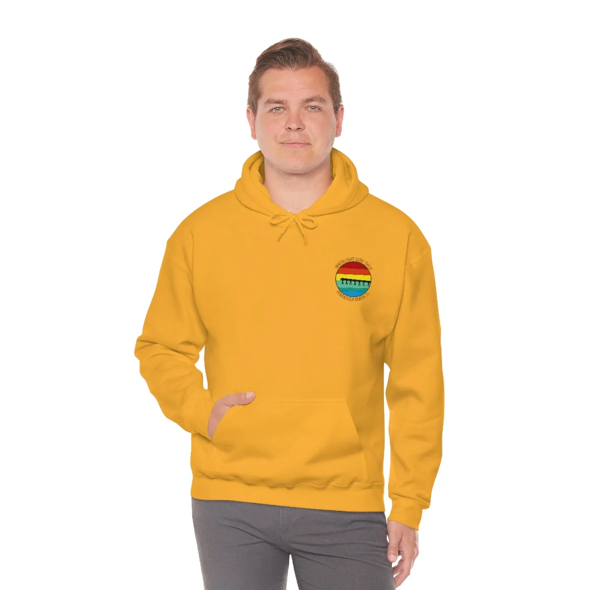 Retro Pier Unisex Hooded Sweatshirt
