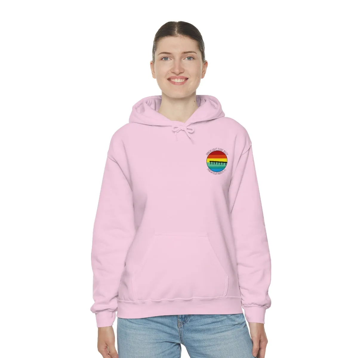 Retro Pier Unisex Hooded Sweatshirt