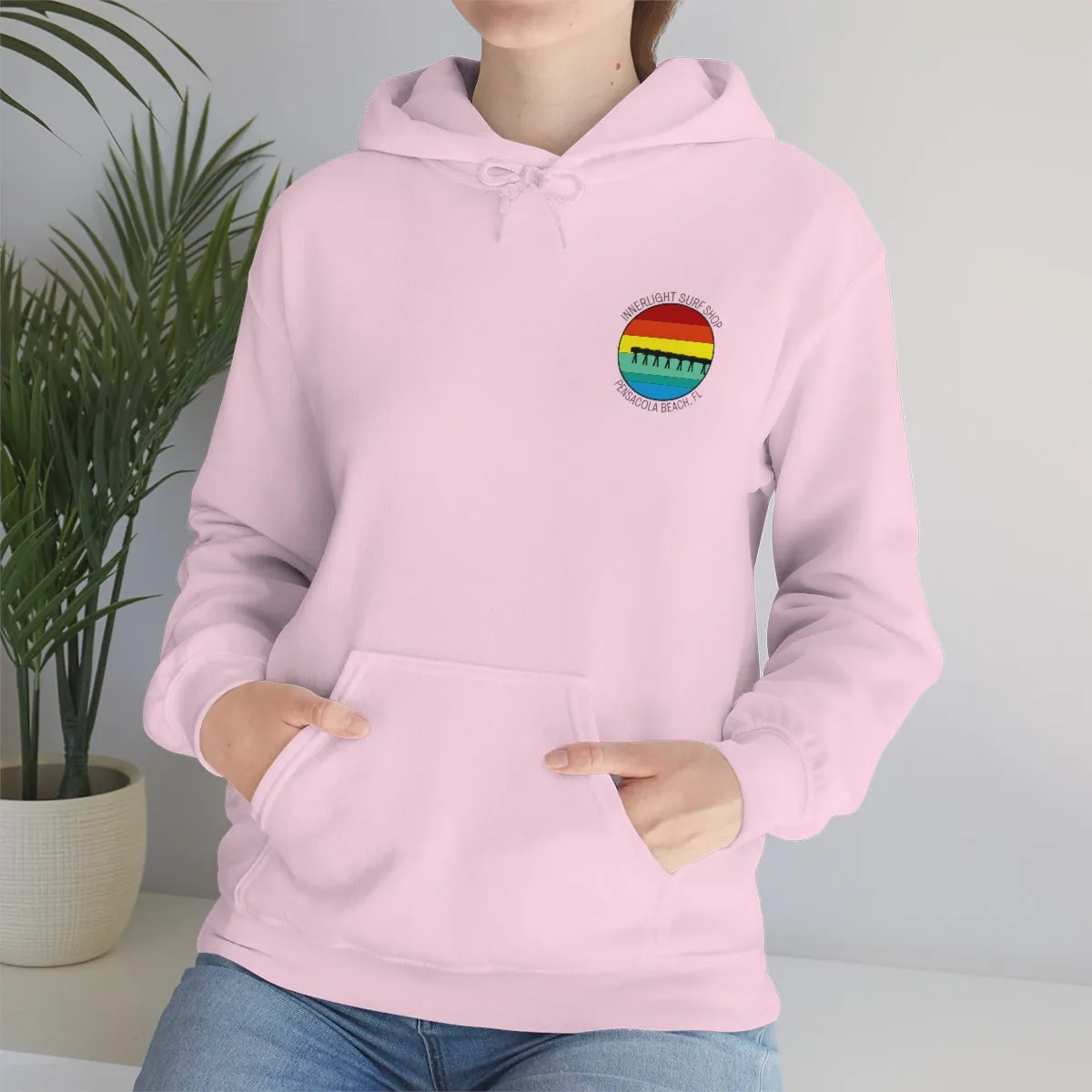 Retro Pier Unisex Hooded Sweatshirt
