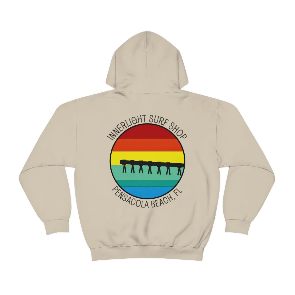 Retro Pier Unisex Hooded Sweatshirt