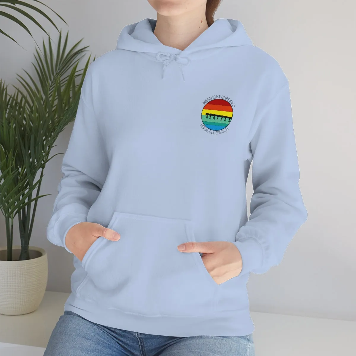 Retro Pier Unisex Hooded Sweatshirt