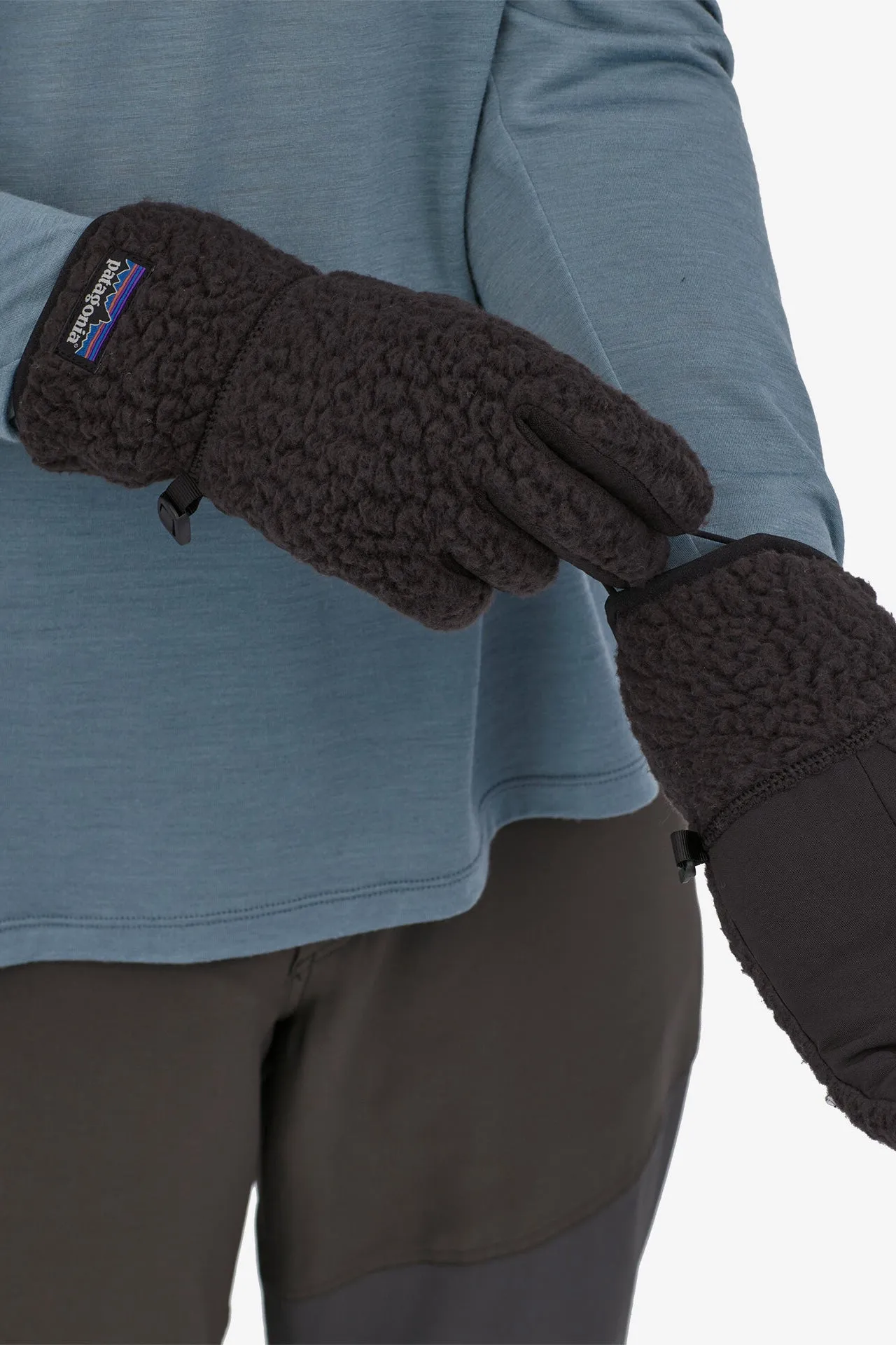 Retro Pile Fleece Gloves