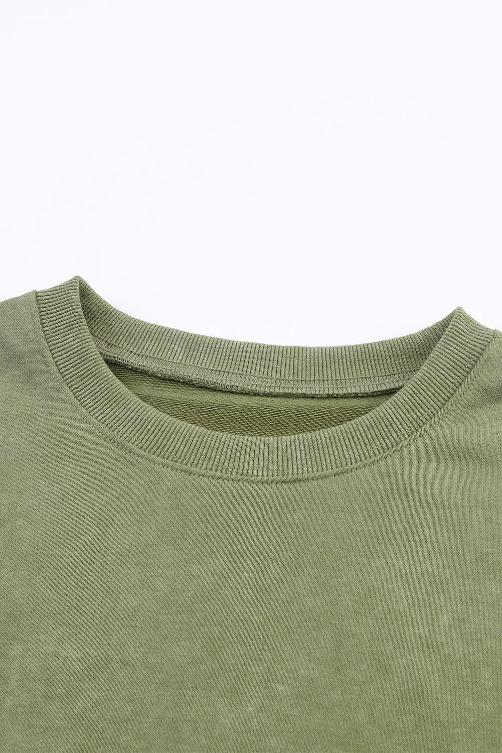 Ribbed Trim Oversized Sweatshirt