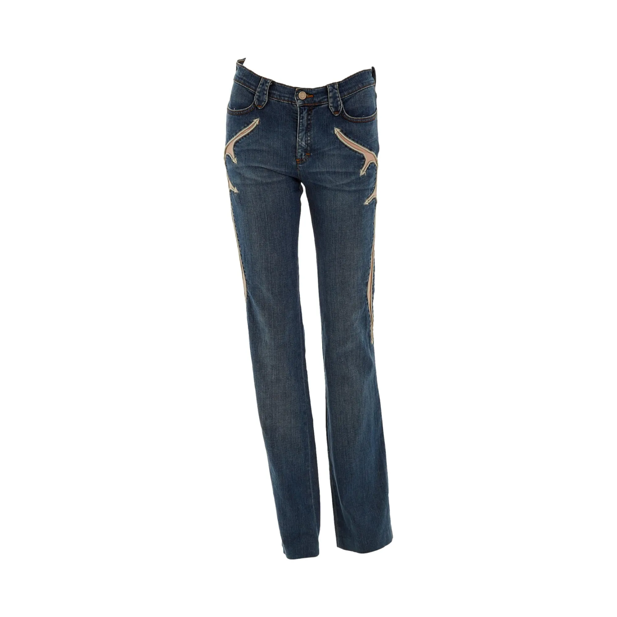 Roberto Cavalli Low Rise Dart Jeans