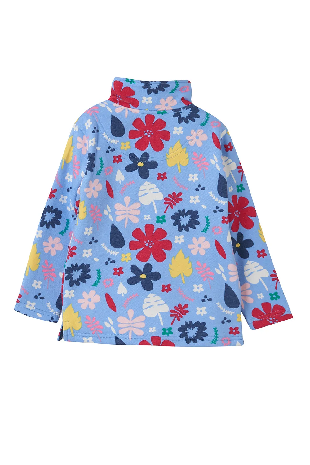 Robyn Girls Half Zip Jersey - Floral Print