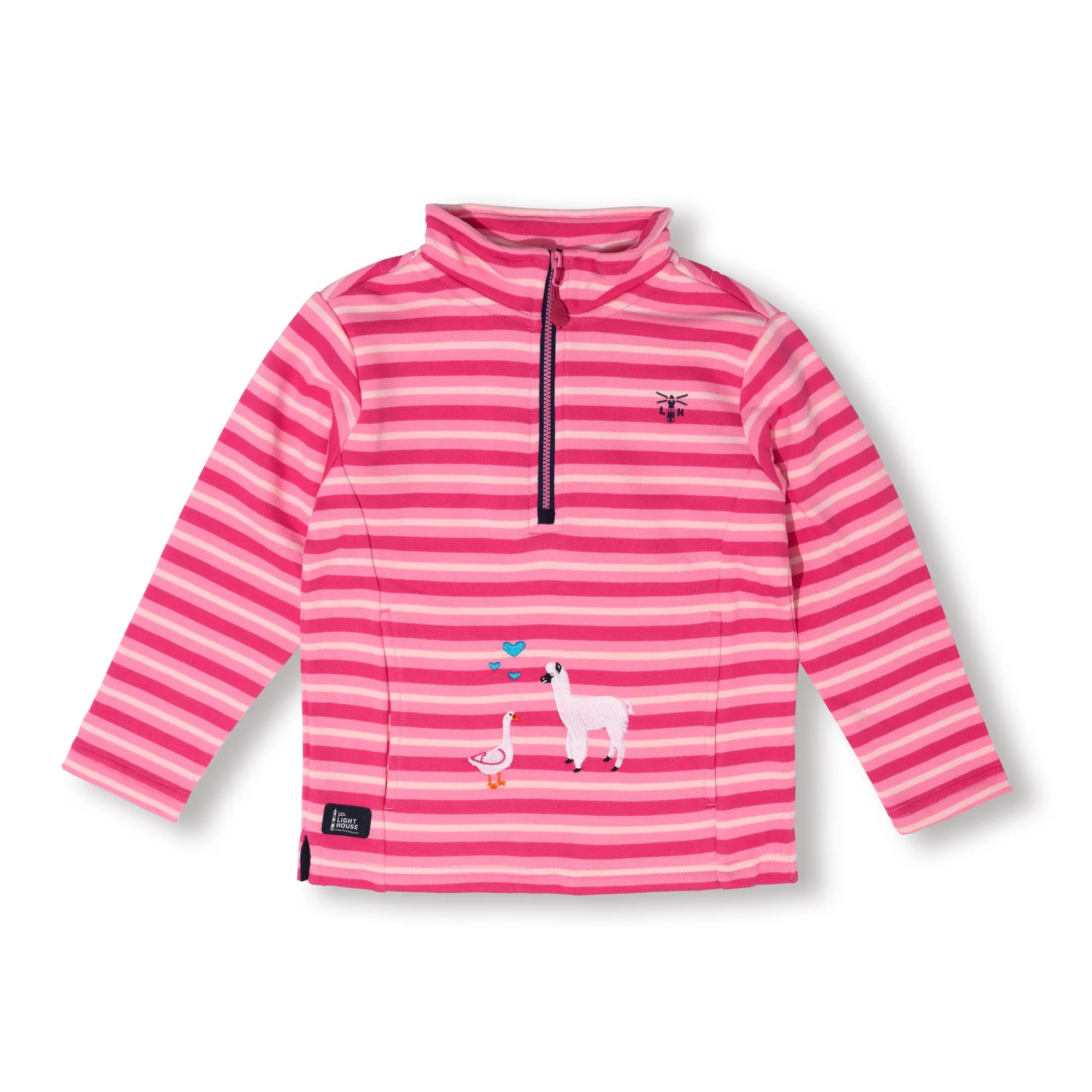 Robyn Girls Half Zip Jersey - Llama and Goose