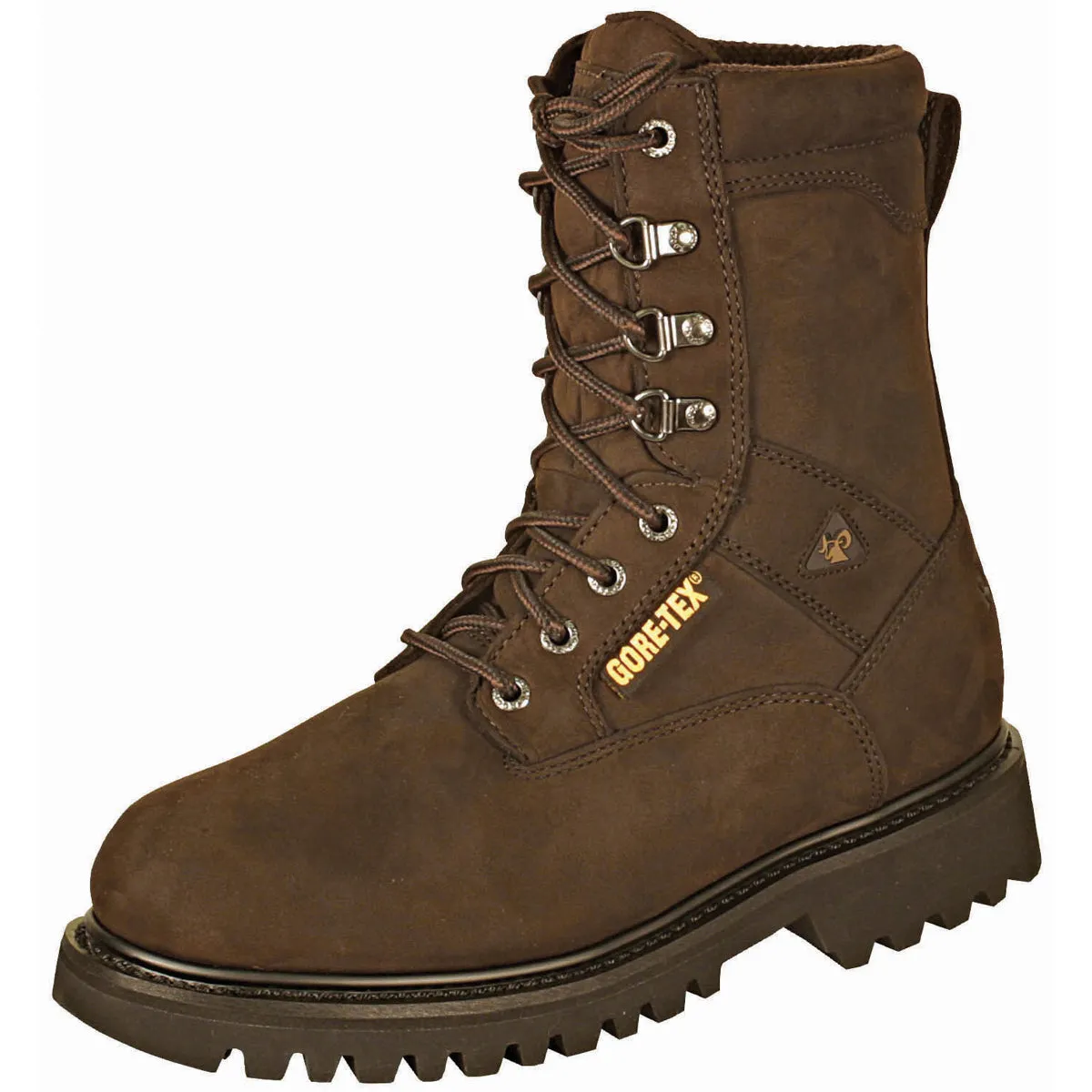 Rocky Mens Brown Leather Ranger Steel Toe Goretex Insulated Hiking Boots
