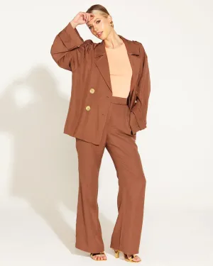 Sale - Fate & Becker - One And Only Oversized Blazer - Mocha