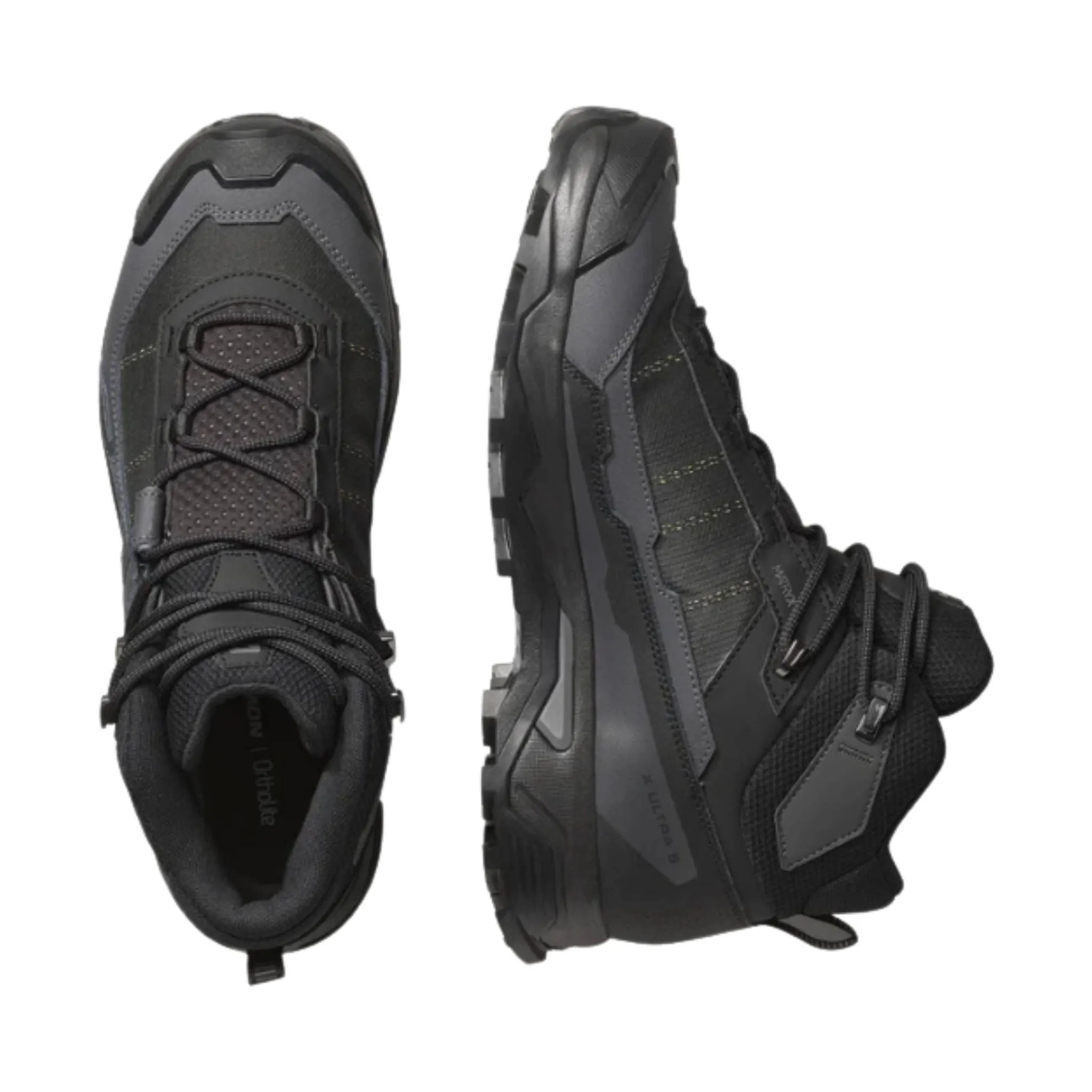 Salomon Men's X Ultra 5 Mid Gore Tex Hiking Boots - Black/Asphalt Castlerock