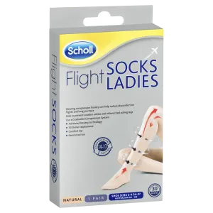 Scholl Flight Socks Ladies - Natural