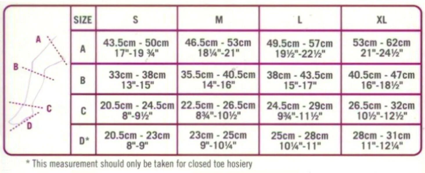 Scholl Softgrip Stockings Class 1 Thigh Length Closed Toe Natural Medium