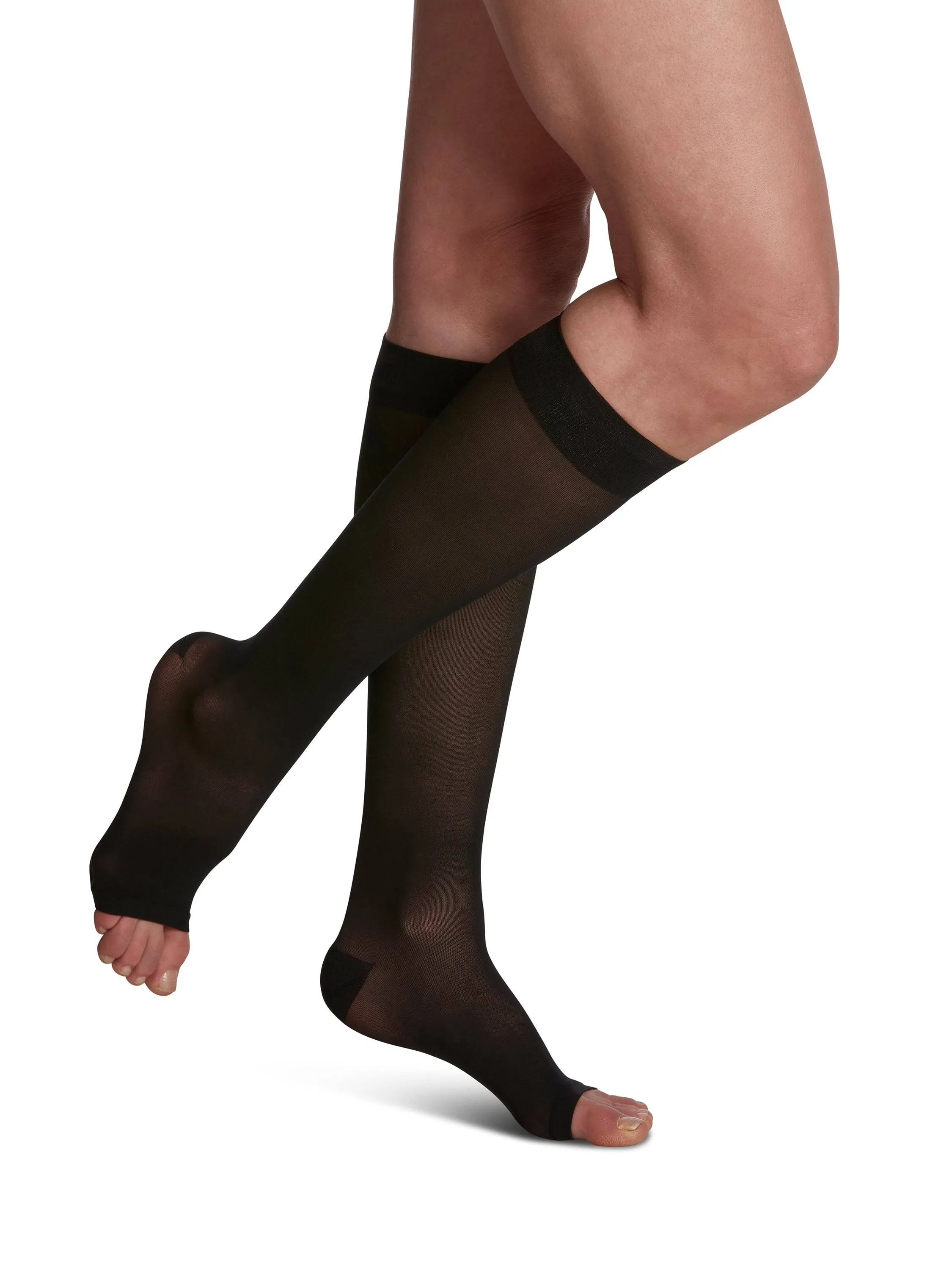Sigvaris Sheer (Formerly 780 EverSheer) Women's Knee High  15-20mmHg-Open Toe