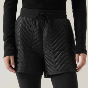 Size 4, 6, 8, 12, 16 - ATHLETA Apres Ski Quilted Shorts Black NEW no tag