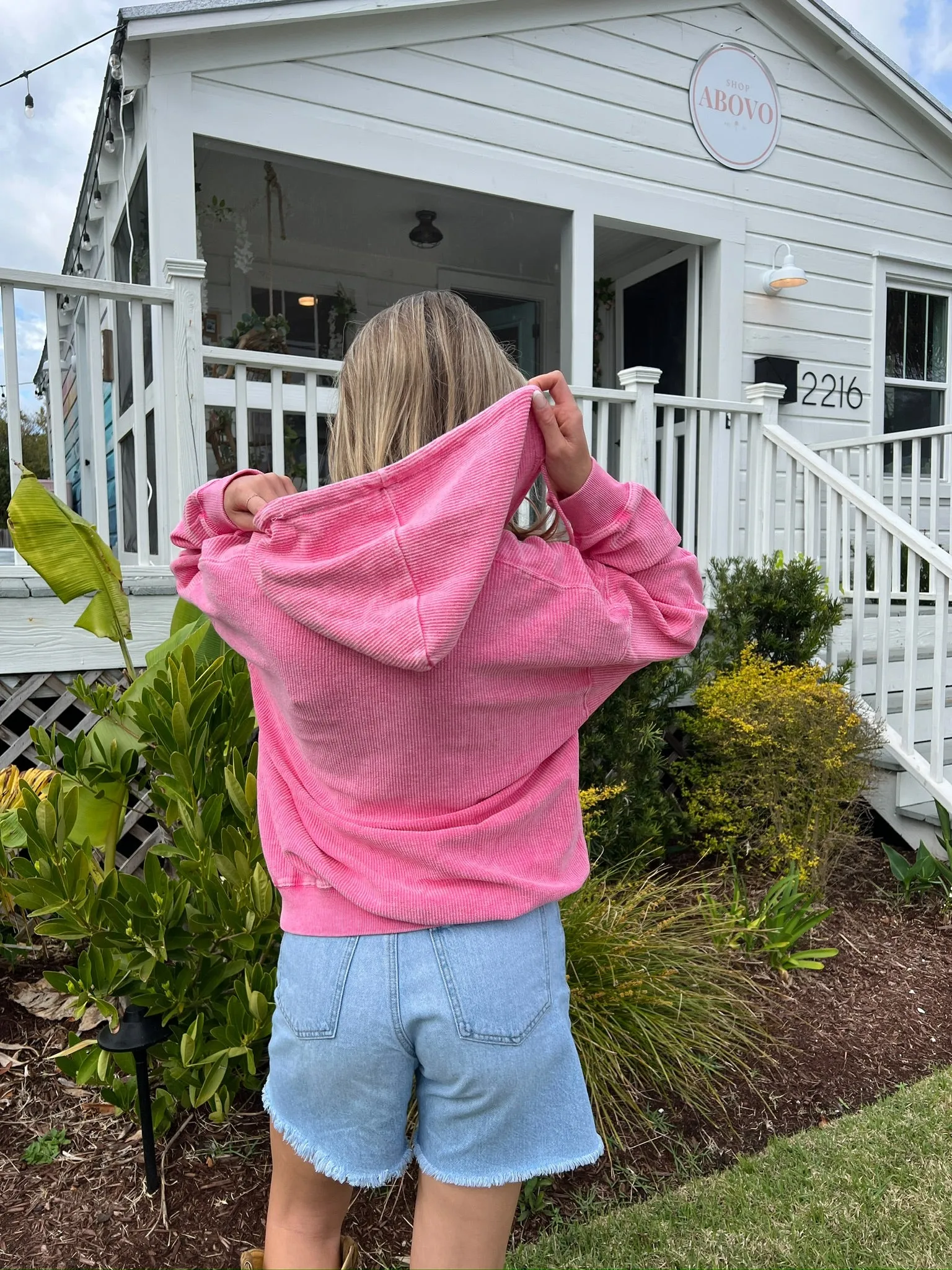 Slow Days Zip Up Pink