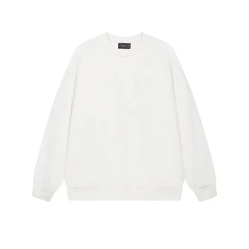 Solid Color Bottoming Velvet Round Neck Sweatshirt
