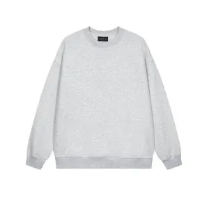 Solid Color Bottoming Velvet Round Neck Sweatshirt