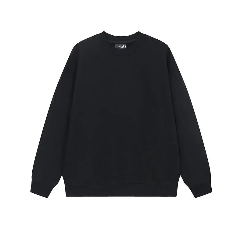 Solid Color Bottoming Velvet Round Neck Sweatshirt