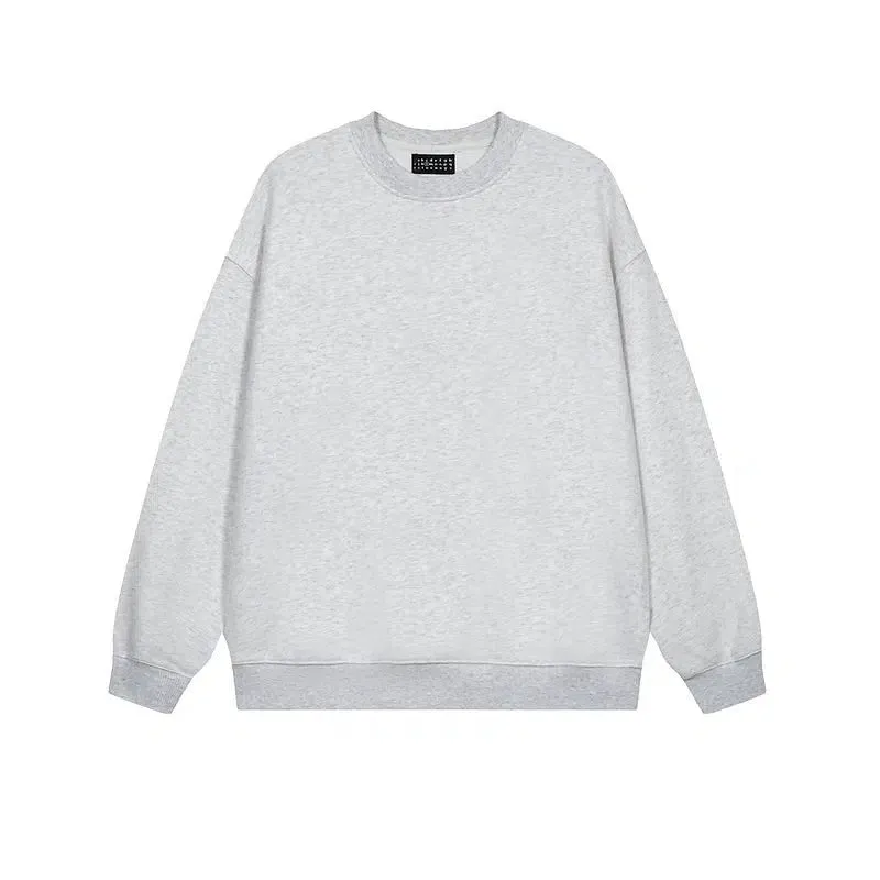 Solid Color Bottoming Velvet Round Neck Sweatshirt
