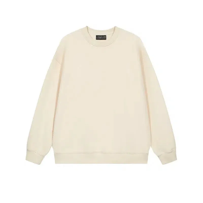 Solid Color Bottoming Velvet Round Neck Sweatshirt