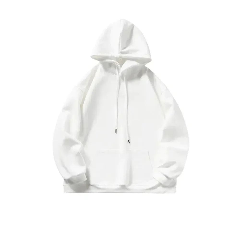 Solid Color Hooded Sweatshirt