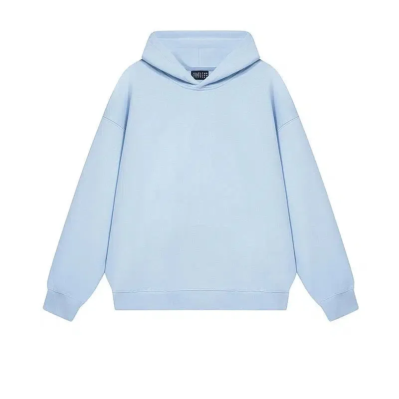 Solid Color Hooded Sweatshirt