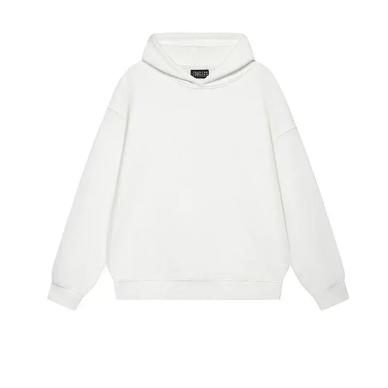 Solid Color Hooded Sweatshirt