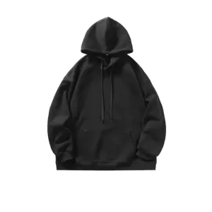 Solid Color Hooded Sweatshirt