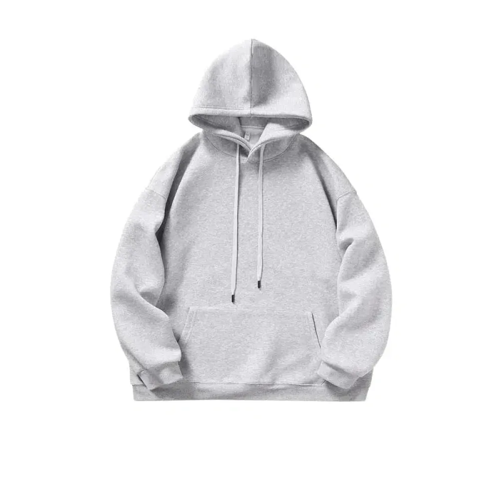 Solid Color Hooded Sweatshirt
