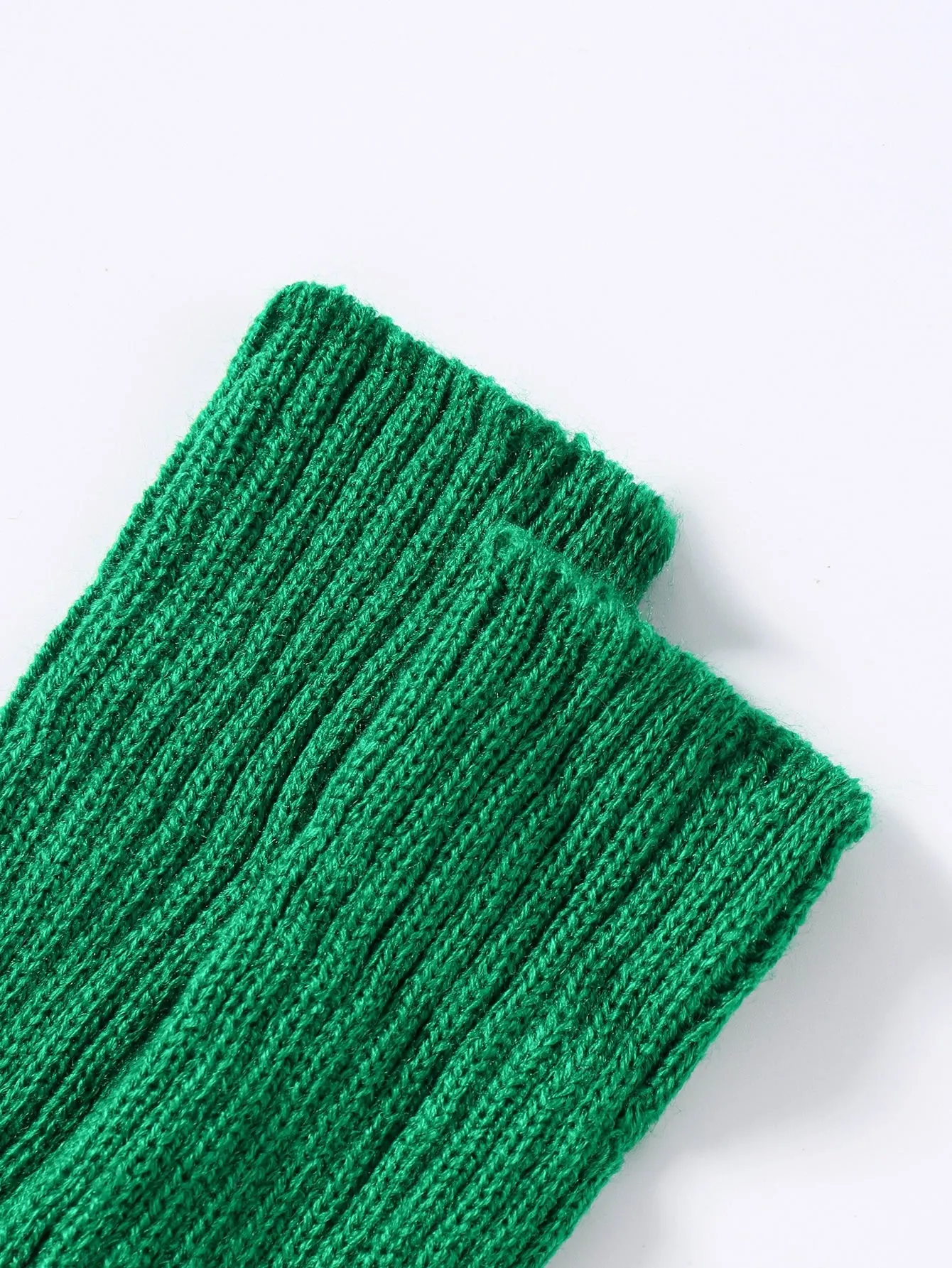 Solid Long Fingerless Gloves - Green - FD ⚡