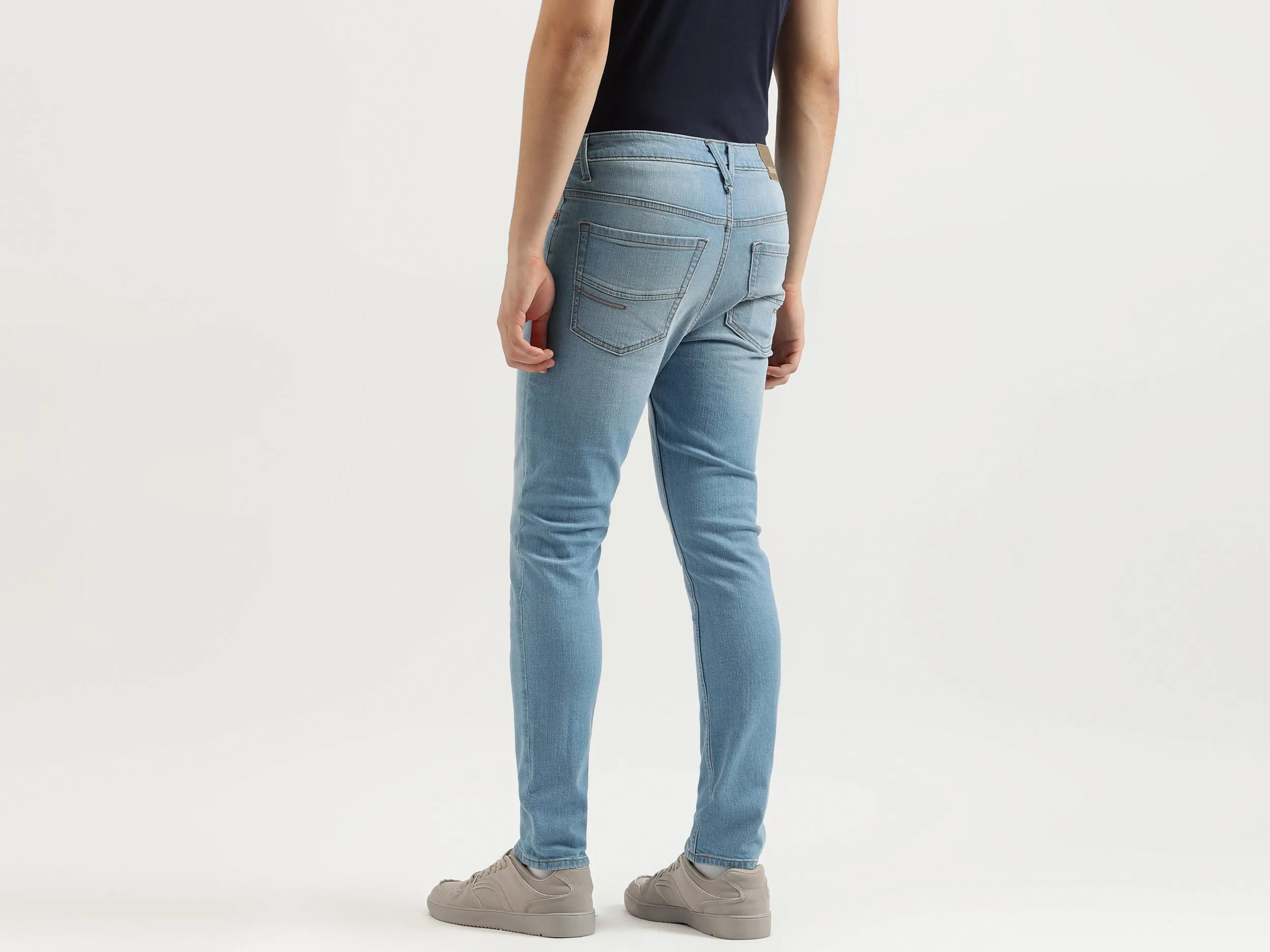 Solid Low Crotch Fit Jeans