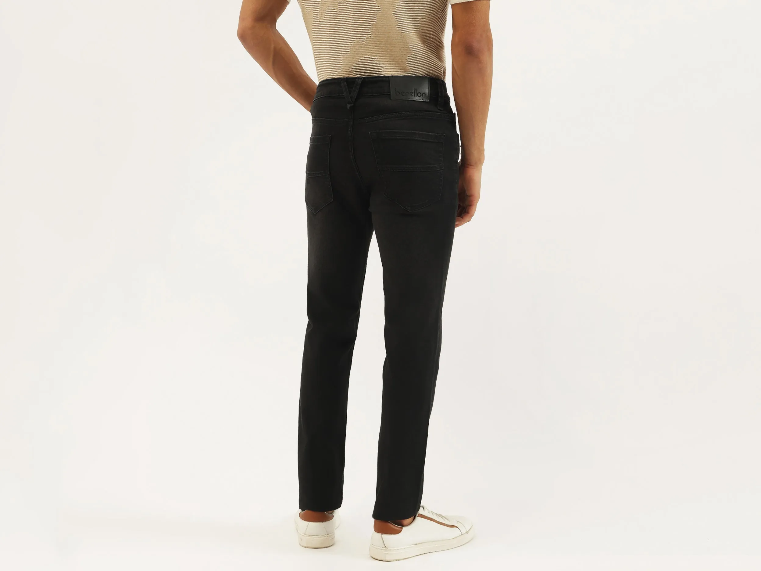 Solid Low Crotch Fit Jeans