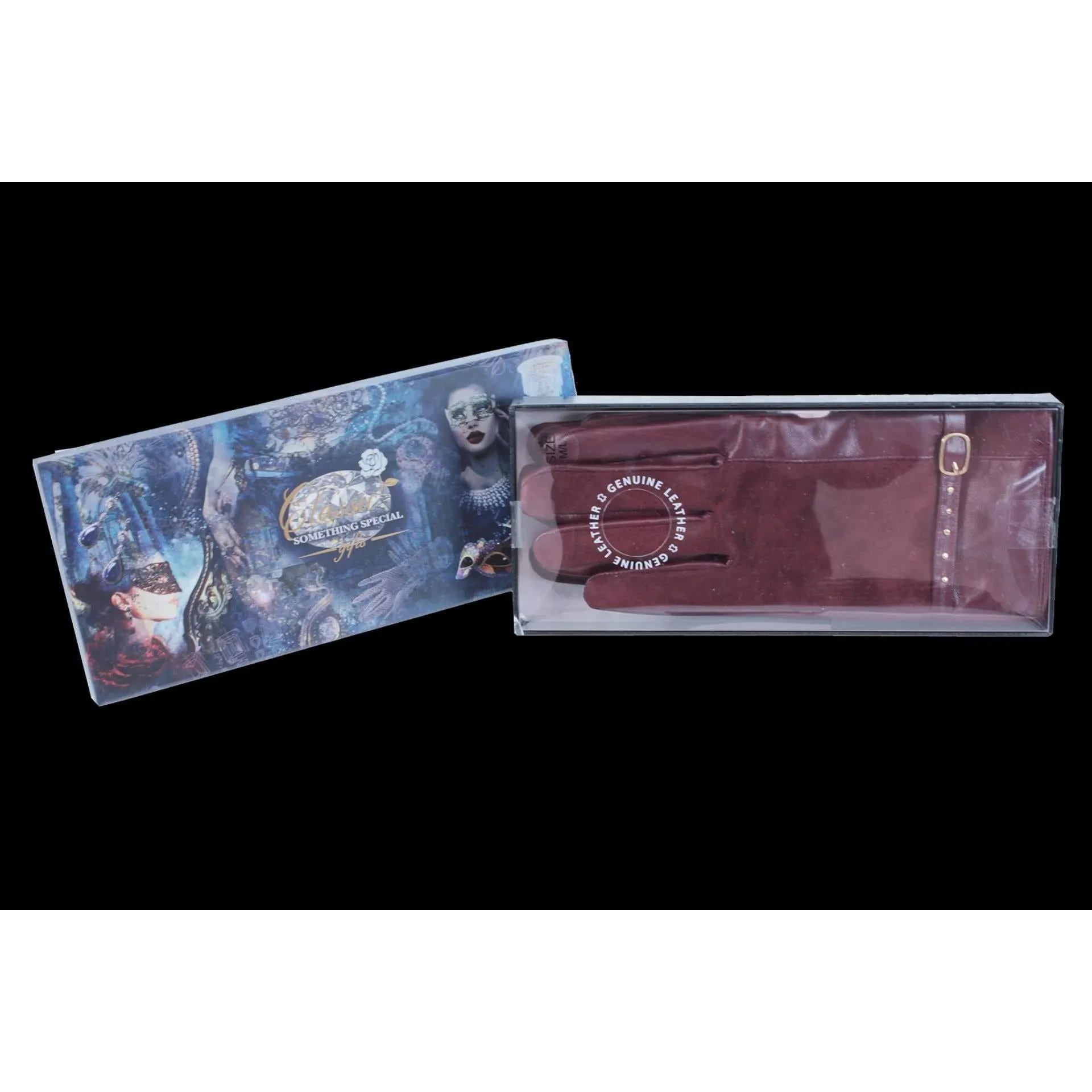 Something Special Gifts Leather Gloves With Touch Screen - Burgundy