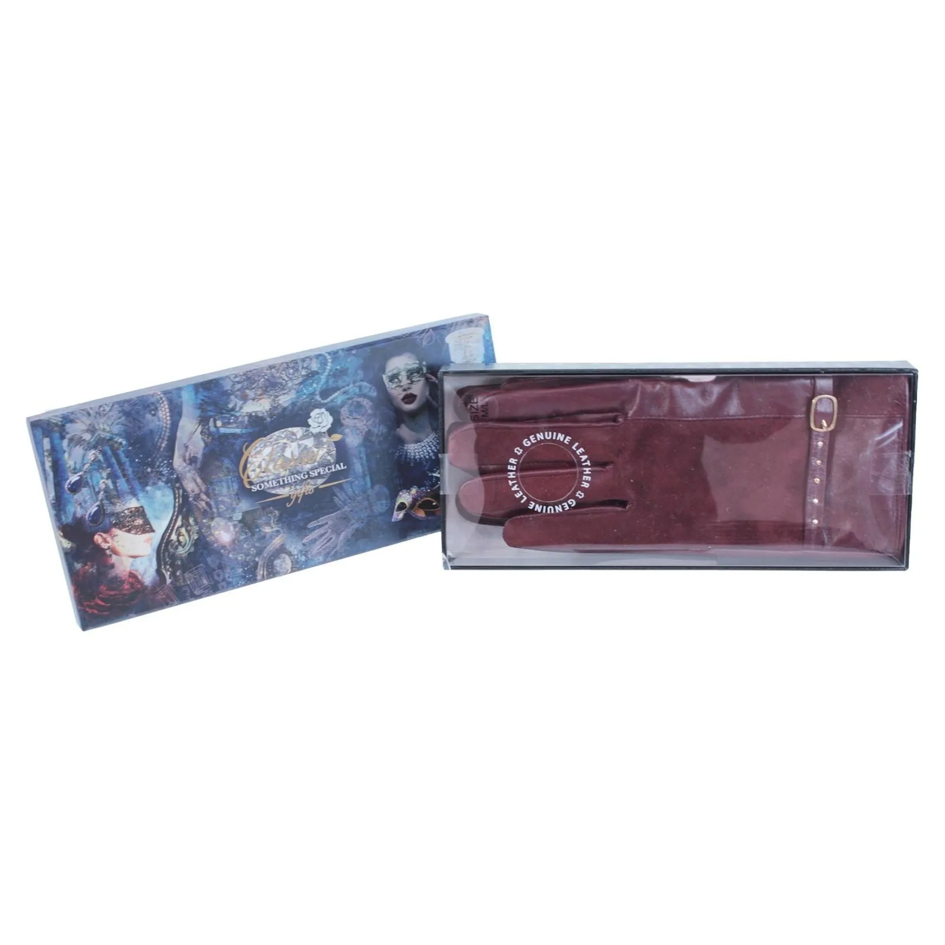 Something Special Gifts Leather Gloves With Touch Screen - Burgundy