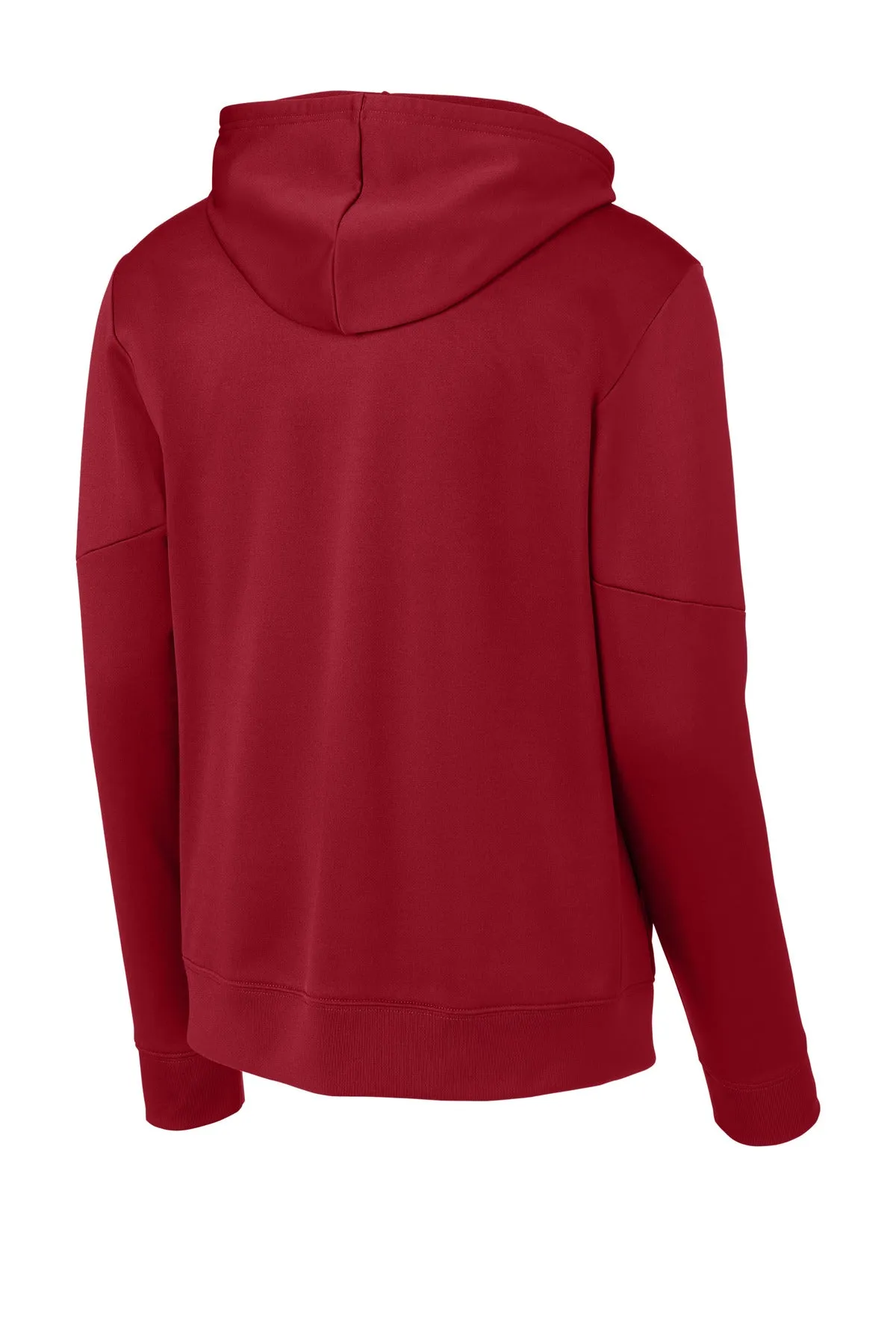 Sport-Tek Sport-Wick Fleece United Pullover Hoodie ST255 Deep Red/ White