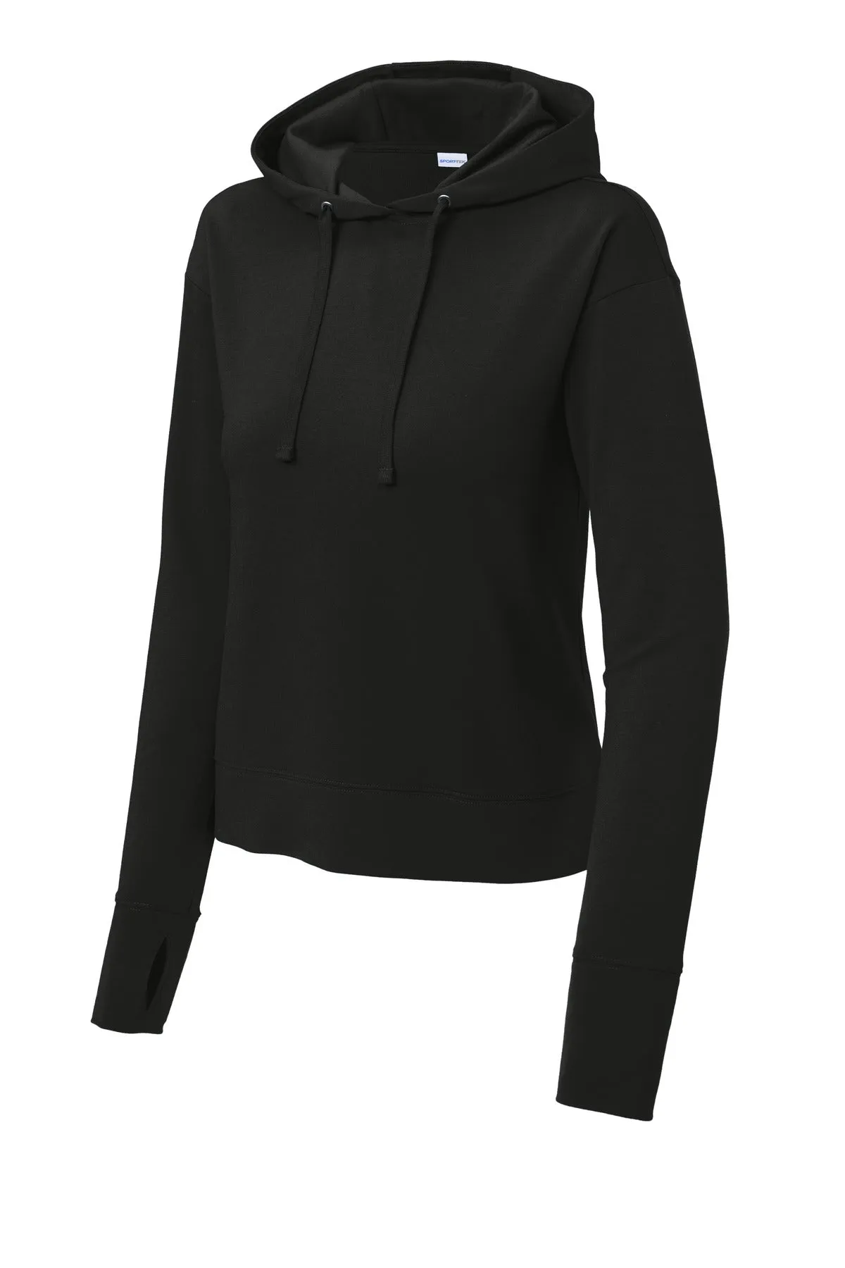 Sport-Tek Women's Sport-Wick Flex Fleece Pullover Hoodie LST562 Black