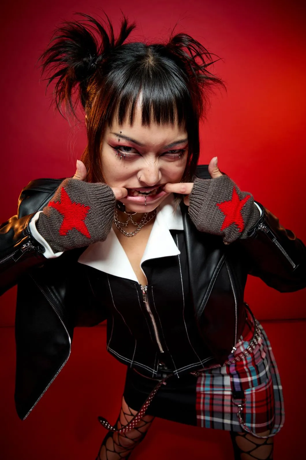 Stars Fingerless Gloves