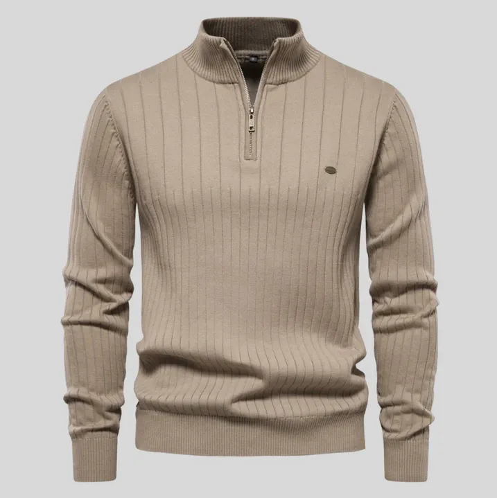 Stylish zipped sweater by Lipeson
