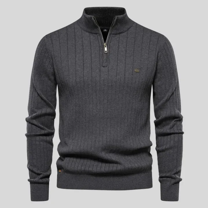 Stylish zipped sweater by Lipeson