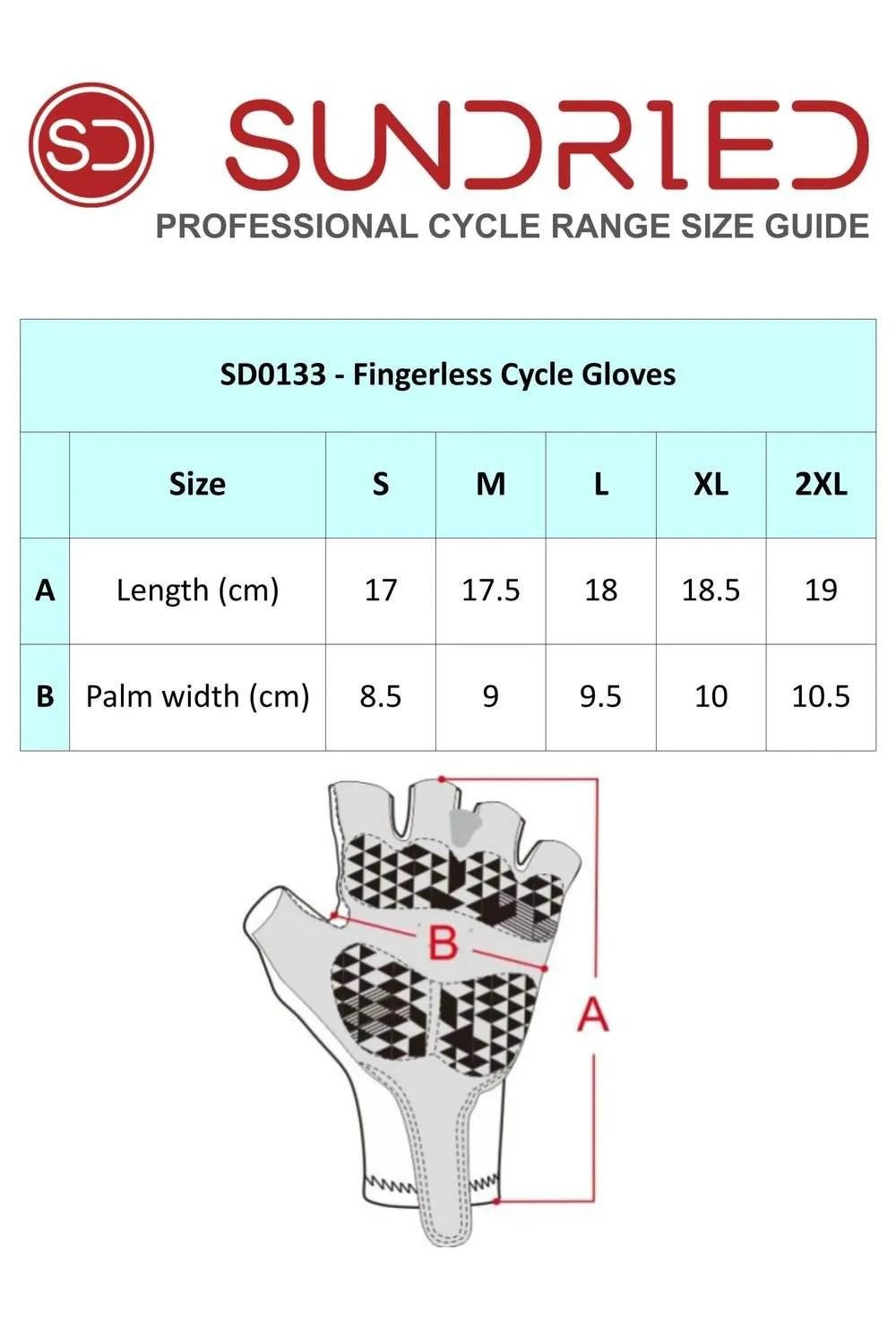 Sundried Fingerless Cycle Gloves