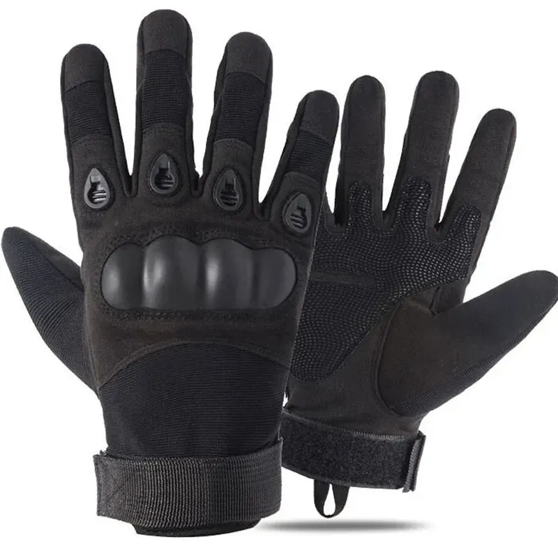 Tactical Hard Knuckle Half Finger Gloves - Men's Army Military Combat Hunting Shooting Airsoft Paintball Police Duty
