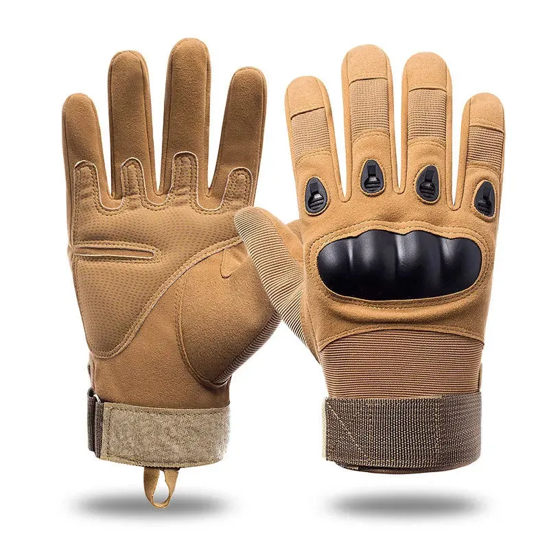 Tactical Hard Knuckle Half Finger Gloves - Men's Army Military Combat Hunting Shooting Airsoft Paintball Police Duty