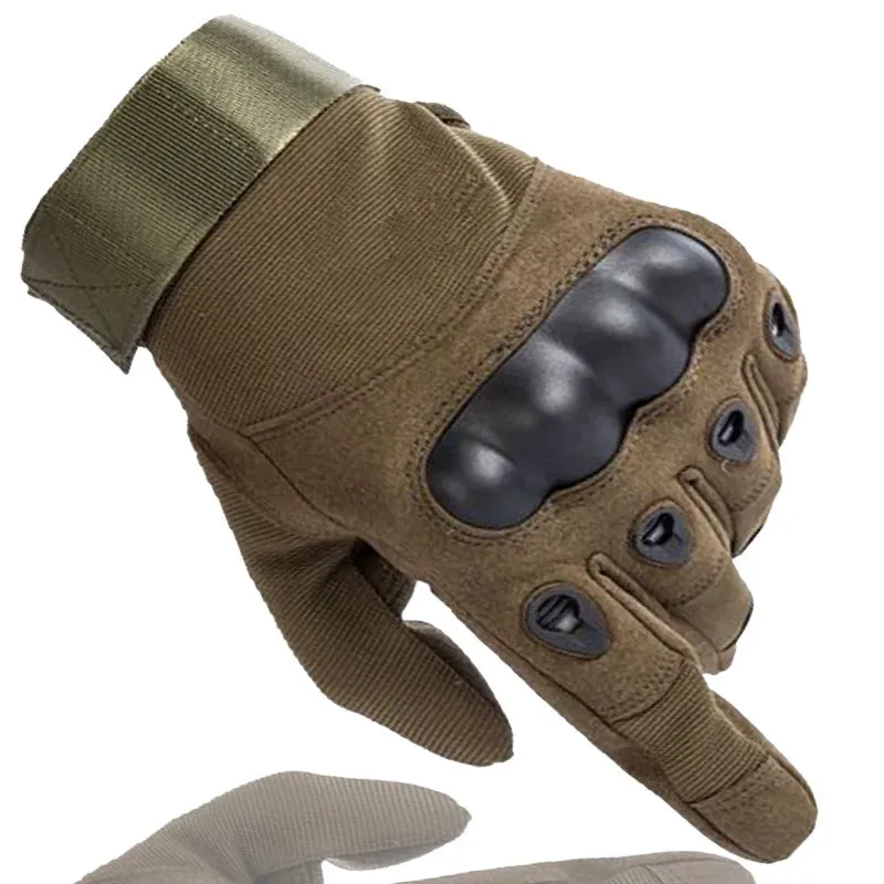 Tactical Hard Knuckle Half Finger Gloves - Men's Army Military Combat Hunting Shooting Airsoft Paintball Police Duty