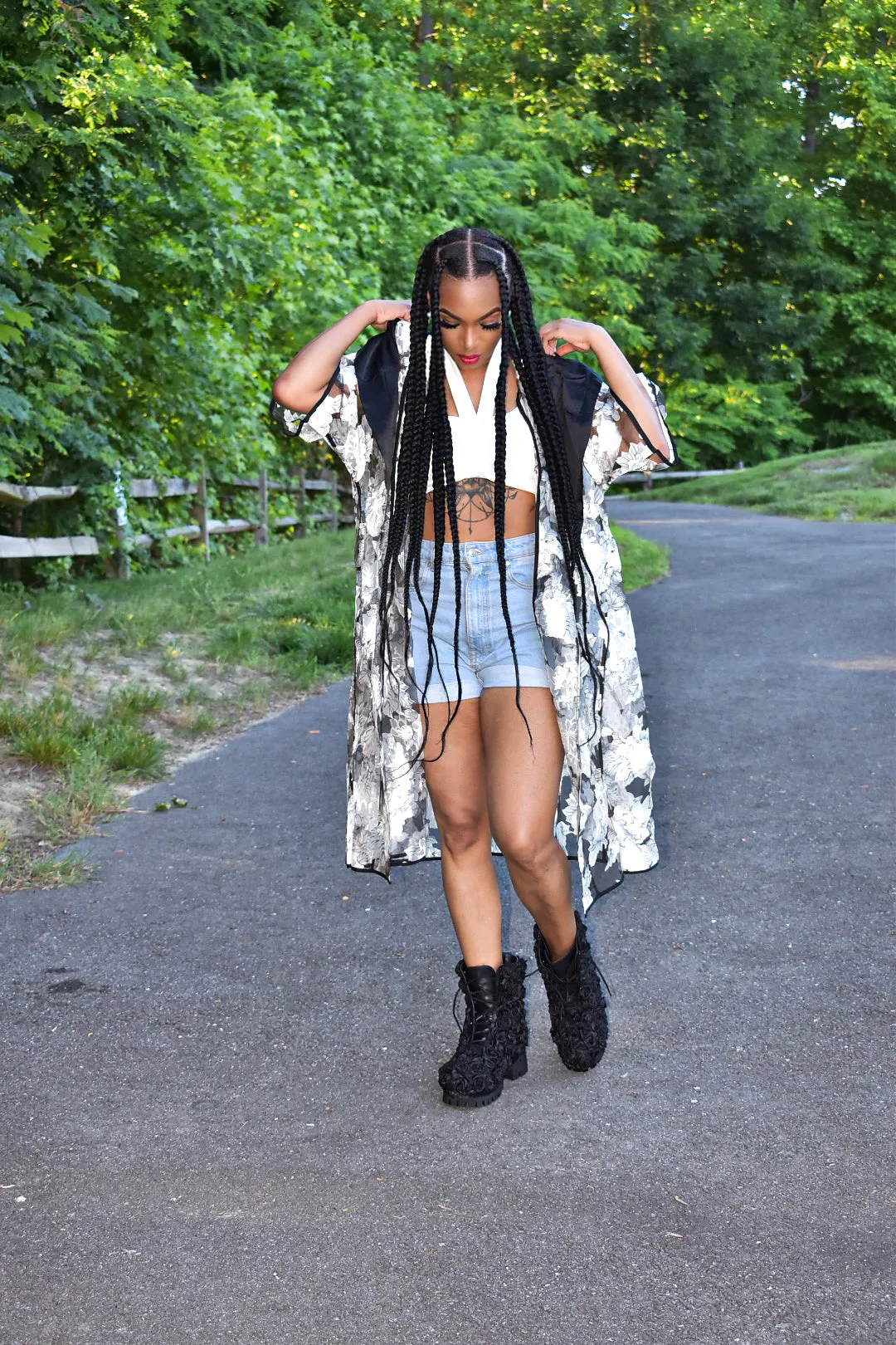 Tam Floral Hooded Cardigan
